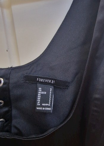 Forever 21 Siyah V Yakalı Kadın Bustiyer