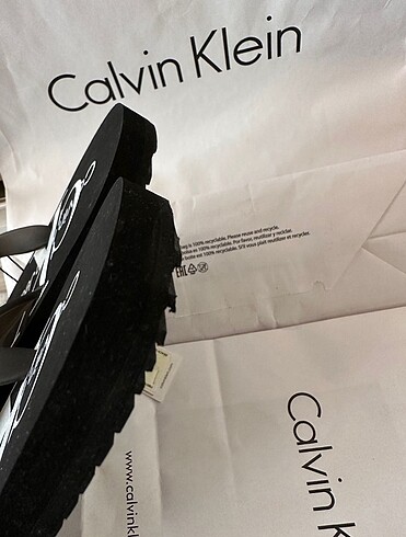 Calvin Klein Erkek Terlik Siyah - Görsel 6