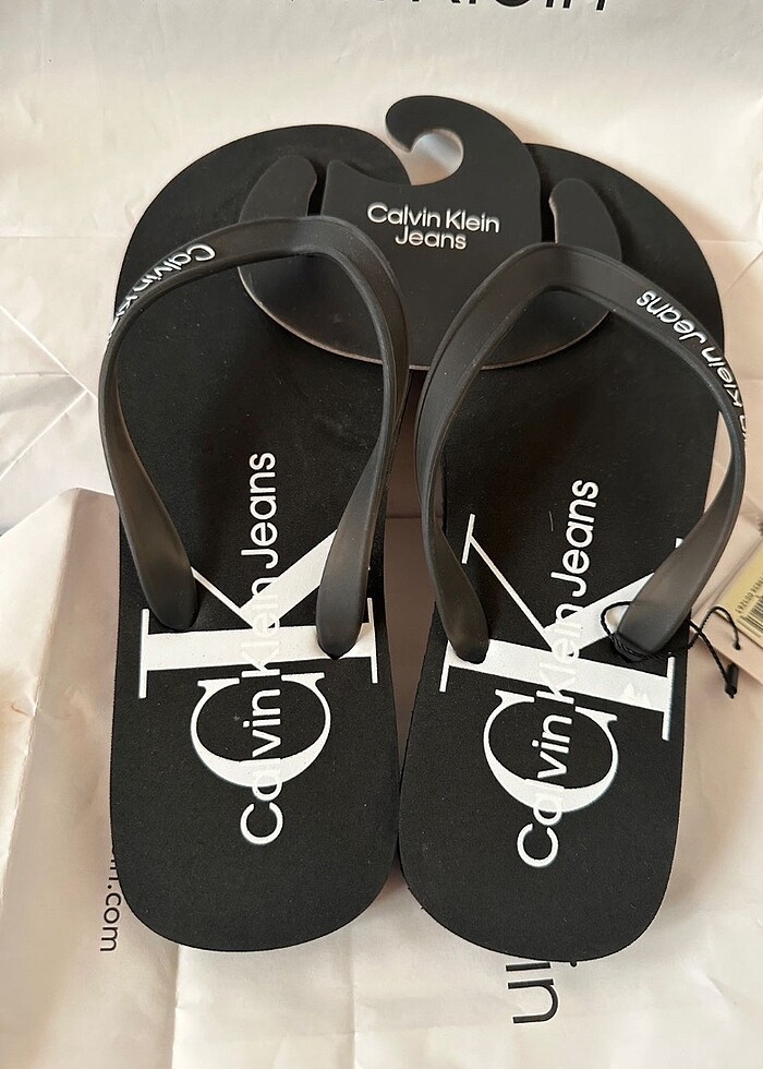 Calvin Klein Erkek Terlik Siyah - Görsel 2