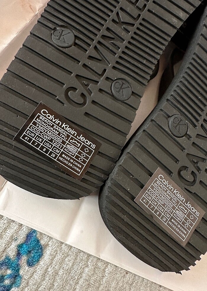 Calvin Klein Erkek Terlik Siyah - Görsel 3