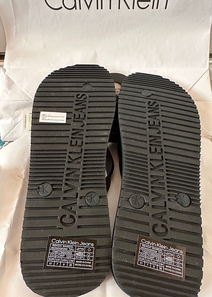 Calvin Klein Erkek Terlik Siyah - Görsel 5