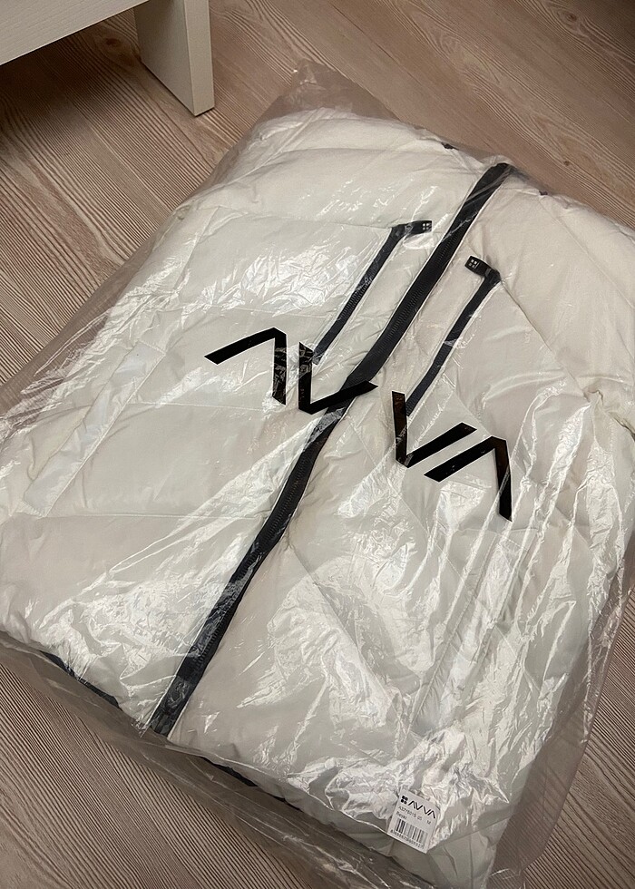 Avva Erkek Kaz Tüyü Beyaz Mont Kaban - Görsel 2