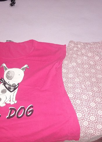 LC Waikiki Pembe Kısa Kollu Kadın Pijama Takımı