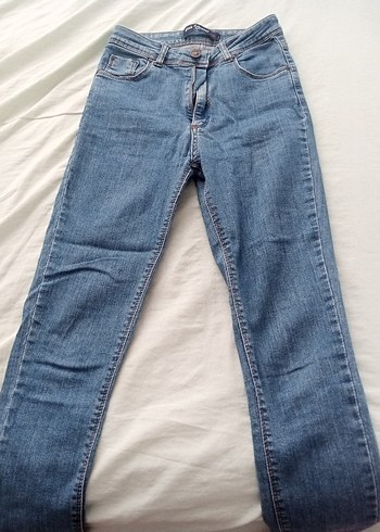 Diğer Mavi Kadın Normal Boy Dar Kesim Kot Pantolon