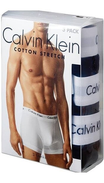 Calvin Klein 3?lü erkek boxer