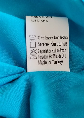 Faik Sönmez Mavi Baskılı  Bluz - Görsel 11