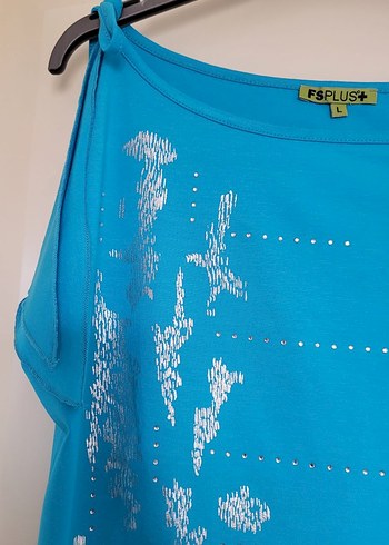 Faik Sönmez Mavi Baskılı  Bluz - Görsel 7