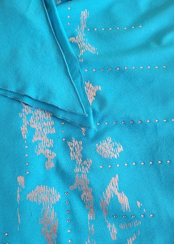 Faik Sönmez Mavi Baskılı  Bluz - Görsel 12