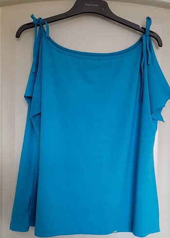 Faik Sönmez Mavi Baskılı  Bluz - Görsel 5