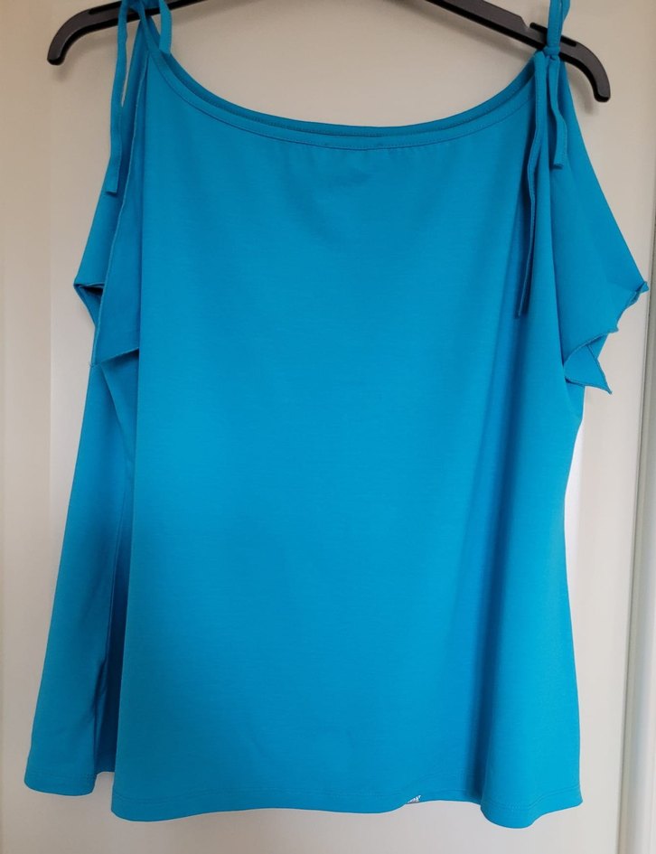 Faik Sönmez Mavi Baskılı  Bluz - Görsel 2