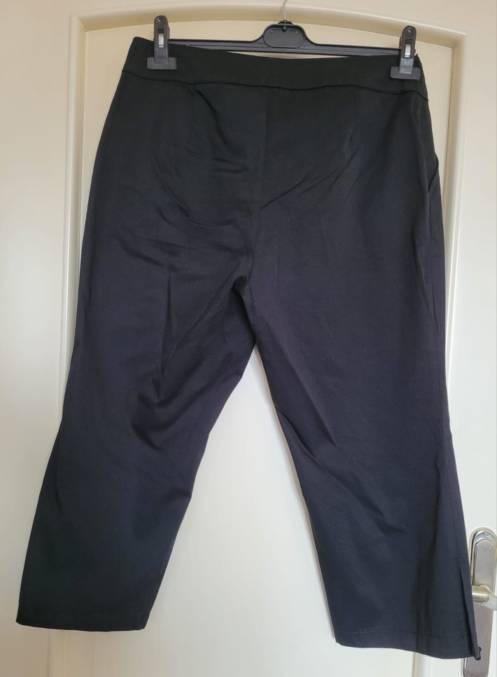 Faik Sönmez Kapri Siyah Parlak Kumaş Pantolon - Görsel 5