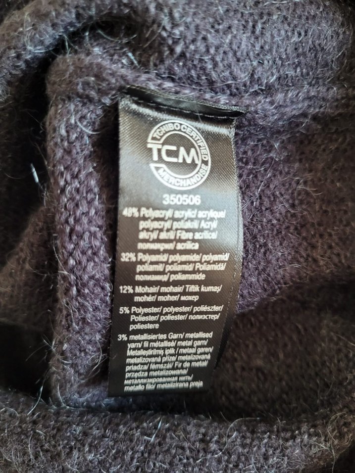 Tchibo Yıldız Desenli Lacivert Örgü Kazak - Görsel 5