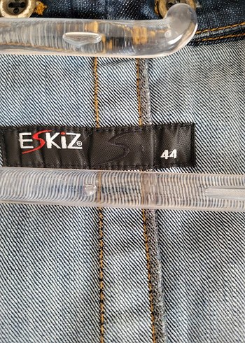 Düğmeli Lacivert Kadın Denim Trençkot/Pardesü - Görsel 10