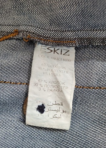 Düğmeli Lacivert Kadın Denim Trençkot/Pardesü - Görsel 12