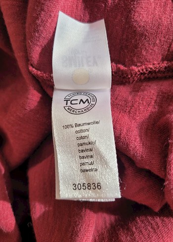 Bordo Payetli Kısa Kollu Tişört - Görsel 7