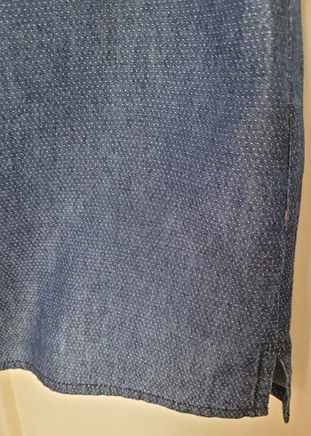 Faik Sönmez Püsküllü Nakışlı Kot Kadın Gömlek - Görsel 4