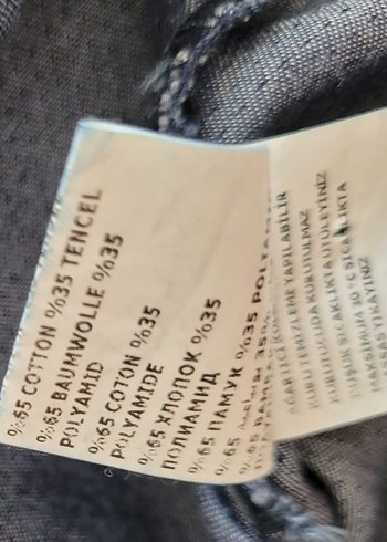 Faik Sönmez Püsküllü Nakışlı Kot Kadın Gömlek - Görsel 6