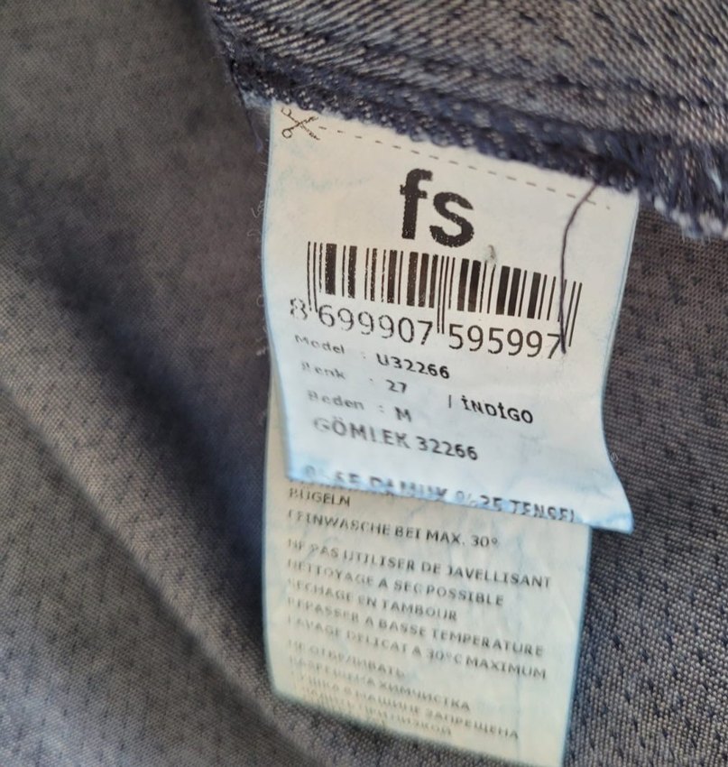 Faik Sönmez Püsküllü Nakışlı Kot Kadın Gömlek - Görsel 5