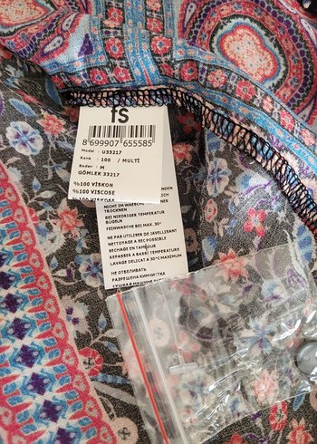 Faik Sönmez Bohem Desenli Uzun Kollu V Yaka Bluz/Gömlek - Görsel 5