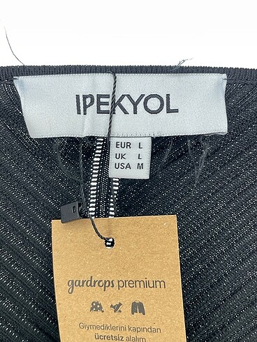 l Beden siyah Renk ipekyol Kazak / Triko %70 İndirimli.