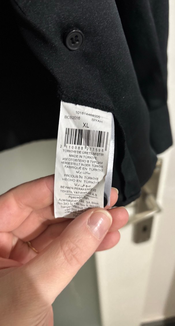 Beymen Club Siyah Düğmeli Kadın Gömlek - Görsel 4