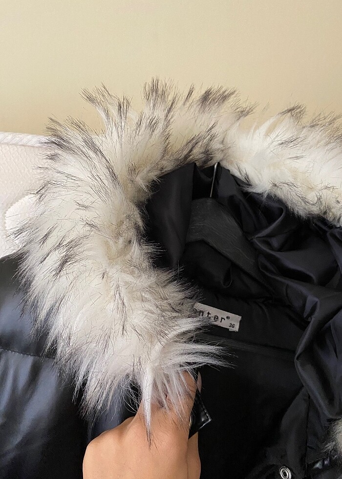 Yelek şapkası kürklü beli isteğe göre sıkılabilir - Görsel 4