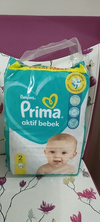 Prima Aktif Bebek 2 Numara 72 adetli