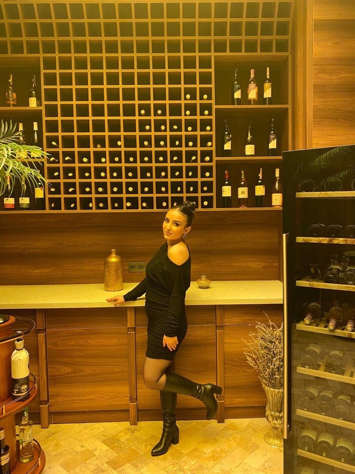 Uzun Kollu Siyah Straplez Mini Elbise - Görsel 2