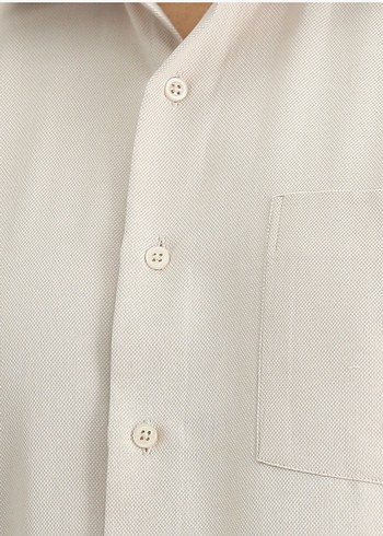 Kigili Bej Düğmeli uzun Kollu Erkek Gömlek
Etiketli yeni . - Görsel 4