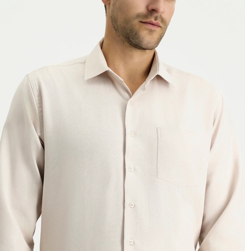 Kigili Bej Düğmeli uzun Kollu Erkek Gömlek
Etiketli yeni . - Görsel 2