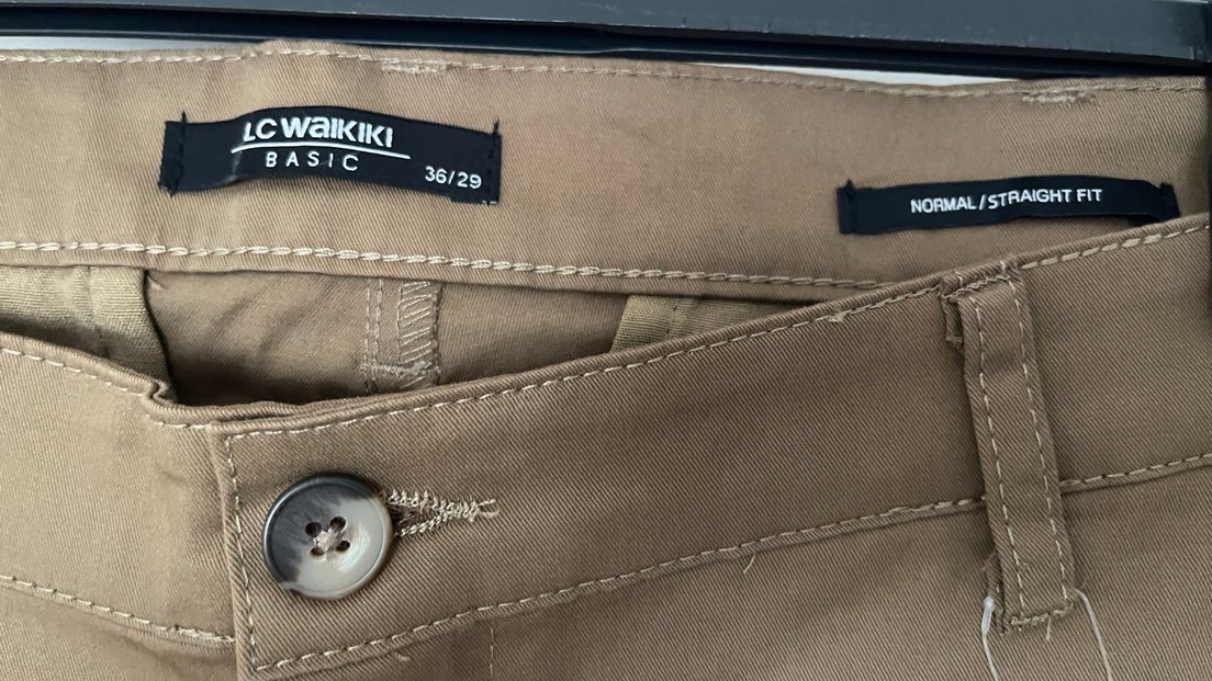 Bej Erkek Normal Kesim Pantolon 
36-29 - Görsel 2