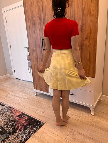 Diğer Kırmızı crop bluz