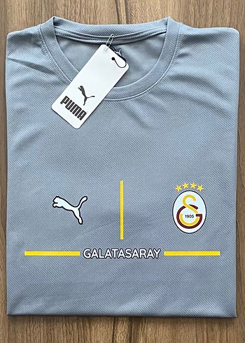 Unisex Gri Kısa Kollu Galatasaray Jersey
