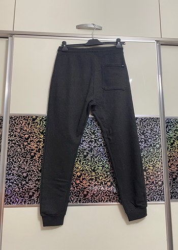 Füme Bağcıklı Salaş Eşofman Altı - Görsel 3