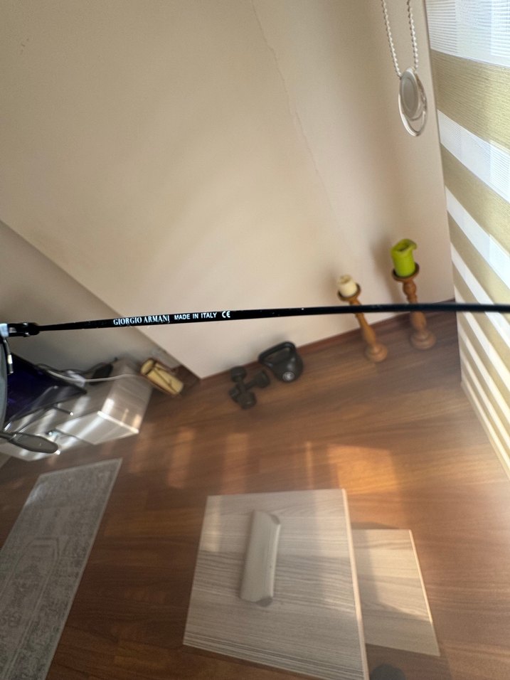 Giorgio Armani siyah güneş gözlüğü - Görsel 5