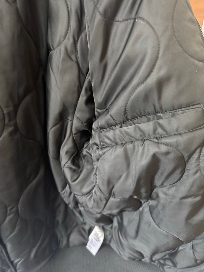 Alpha Industries Siyah Fermuarlı Erkek Mont - Görsel 5