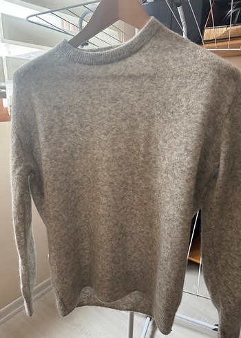 American Vintage Gri Yün Triko Kazak - Görsel 2