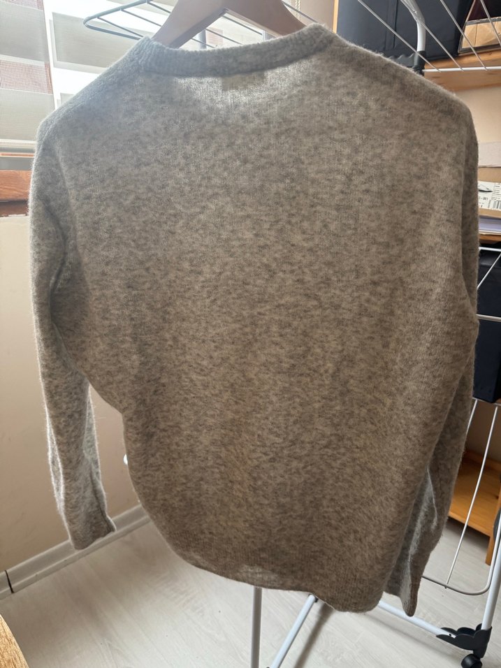 American Vintage Gri Yün Triko Kazak - Görsel 4
