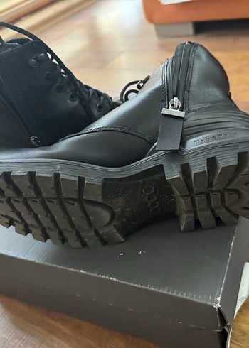 Ecco siyah deri bot - Görsel 5