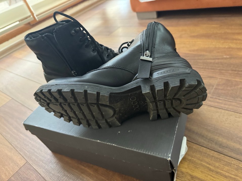 Ecco siyah deri bot - Görsel 5