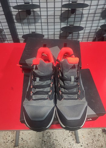 Kadın Kırmızı Spor Ayakkabı - Dolgu Topuklu - Görsel 3