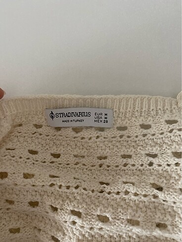 m Beden Stradivarius örgü üst
