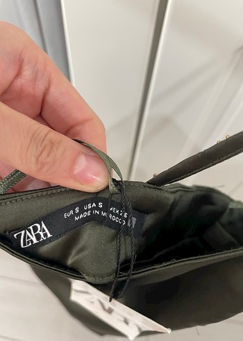 s Beden haki Renk Zara etiketli elbise