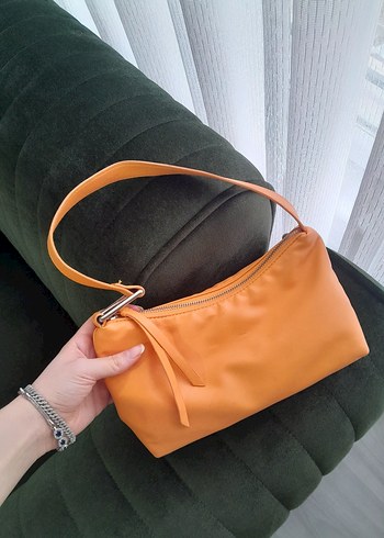 Pull&Bear Turuncu Minimalist Deri Kadın Çanta - Görsel 3
