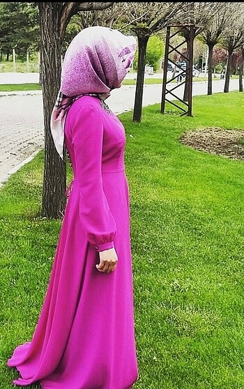 38 Beden pembe Renk Özel gün elbisesi