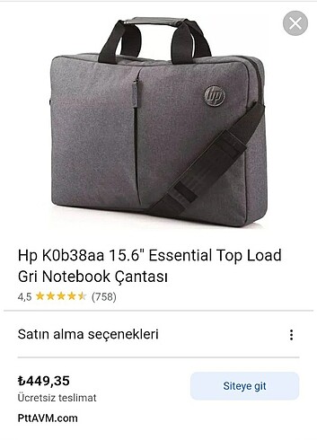 Hp leptop çantası