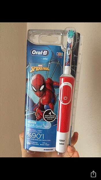 Oral-B Braun Oral B Spiderman şarjlı diş fırçası