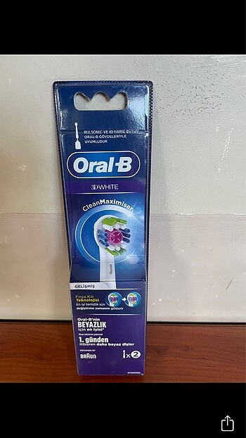 Beden Renk Oral B 3D White yedek başlık 2 kutu