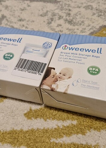  Weewell süt saklama poşeti