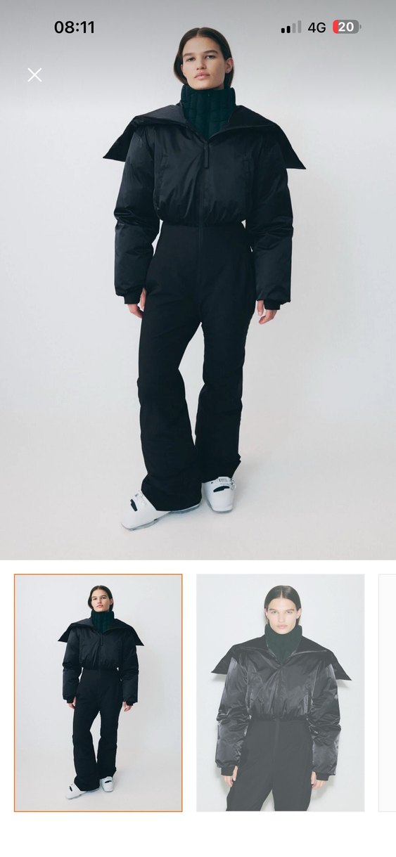 H&M Siyah Termal Kayak Tulumu - Görsel 2